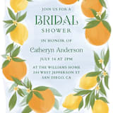 "Main Squeeze" - Bridal Shower Invitations in Lemon by Paper Sun Studio - Close-Up