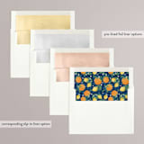 "Main Squeeze" - Bridal Shower Invitations in Blueberry by Paper Sun Studio - Envelope Liner Options