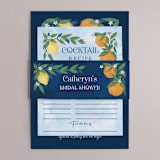 "Main Squeeze" - Bridal Shower Invitations in Blueberry by Paper Sun Studio - Matching Bellyband