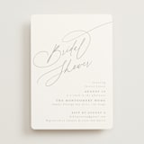 "minimal" - Bridal Shower Invitations in Coconut by Joanna Griffin - Front