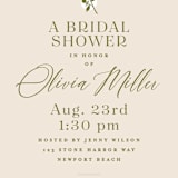 "Silhouette" - Bridal Shower Invitations in Meadow by Owl and Toad - Close-Up