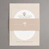 "Silhouette" - Bridal Shower Invitations in Meadow by Owl and Toad - Matching Bellyband