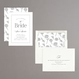 "Traditions" - Bridal Shower Invitations in Obsidian by Carolyn MacLaren - Assembled