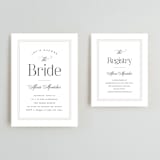 "Traditions" - Bridal Shower Invitations in Obsidian by Carolyn MacLaren - Matching Enclosure Card