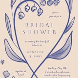 "Floreal" - Bridal Shower Invitations in Nude by Ani Somi - Close-Up