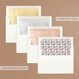 "Floreal" - Bridal Shower Invitations in Nude by Ani Somi - Envelope Liner Options