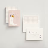 "Bridal Boots" - Bridal Shower Invitations in Peony by Baumbirdy - Assembled