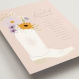 "Bridal Boots" - Bridal Shower Invitations in Peony by Baumbirdy - Detail