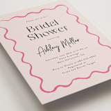"handdrawn wavy frame" - Bridal Shower Invitations in Rosebud by Cass Loh - Detail