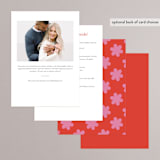 "Bold Stripes" - Bridal Shower Invitations in Strawberry by mo kelley - Back of Card