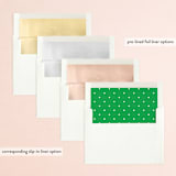 "Bold Initials" - Bridal Shower Invitations in Lawn by mo kelley - Envelope Liner Options