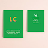 "Bold Initials" - Bridal Shower Invitations in Lawn by mo kelley - Matching Enclosure Card