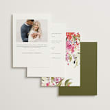 "Garden Floral Dash" - Bridal Shower Invitations in Confetti by Grace Kreinbrink - Back of Card Options