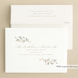"Leafy Crown" - Bridal Shower Invitations in Petal by Kristie Kern - FREE Recipient Addressing