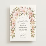 "Floral Arch" - Bridal Shower Invitations in Blush by Susan Moyal - Front