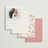 "Floral Arch" - Bridal Shower Invitations in Blush by Susan Moyal - Back of Card Options