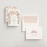 "Floral Arch" - Bridal Shower Invitations in Blush by Susan Moyal - Assembled