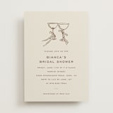 "Campania" - Bridal Shower Invitations in Cocoa by Megan Davis - Front