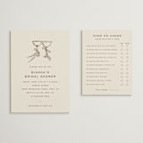 "Campania" - Bridal Shower Invitations in Cocoa by Megan Davis - Matching Enclosure Card