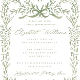 "Royal" - Bridal Shower Invitations in Fern by Petra Kern - Detail