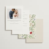 "Wild meadow" - Bridal Shower Invitations in Elder Flower by Sarah Knight - Back of Card Options