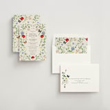 "Wild meadow" - Bridal Shower Invitations in Elder Flower by Sarah Knight - Assembled