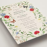 "Wild meadow" - Bridal Shower Invitations in Elder Flower by Sarah Knight - Detail
