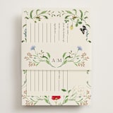 "Wild meadow" - Bridal Shower Invitations in Elder Flower by Sarah Knight - Assembled with Belly Band