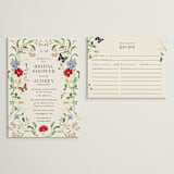 "Wild meadow" - Bridal Shower Invitations in Elder Flower by Sarah Knight - Matching Enclosure Card