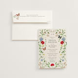 "Wild meadow" - Bridal Shower Invitations in Elder Flower by Sarah Knight - Invitation with Envelope