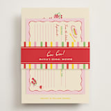 "Bella Vita" - Bridal Shower Invitations in Rossa by Sarah Rosenthal - Assembled with Belly Band