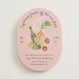 "Farmer's Market" - Bridal Shower Invitations in Cherry by Adelyn T. - Front