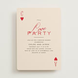 "Love party" - Bridal Shower Invitations in Crimson by Creo Study - Front