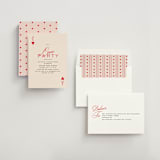 "Love party" - Bridal Shower Invitations in Crimson by Creo Study - Assembled