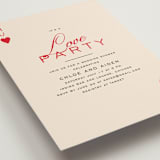 "Love party" - Bridal Shower Invitations in Crimson by Creo Study - Detail
