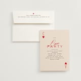 "Love party" - Bridal Shower Invitations in Crimson by Creo Study - Invitation with Envelope