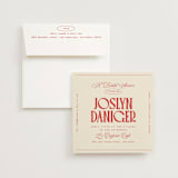 "Starring" - Bridal Shower Invitations in Oriole by Owl and Toad - Invitation with Envelope