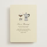 "espresso" - Bridal Shower Invitations in Cream by Jennifer Lew - Front