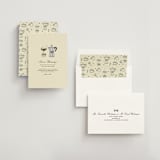 "Espresso" - Bridal Shower Invitations in Cream by Jennifer Lew - Assembled