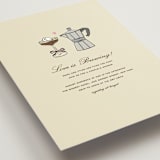 "Espresso" - Bridal Shower Invitations in Cream by Jennifer Lew - Detail