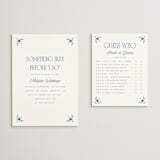 "Delft" - Bridal Shower Invitations in Porcelain by Morgan Kendall - Matching Enclosure Card