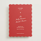 "Club Amore" - Bridal Shower Invitations in Ruby by Helena Vitto - Front