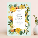 "Tropical Brunch" - Bridal Shower Invitations in Mint by Susan Moyal - Front