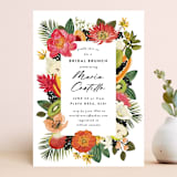 "Tropical Brunch" - Bridal Shower Invitations in Coral by Susan Moyal - Front