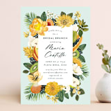 "Tropical Brunch" - Bridal Shower Invitations in Mint by Susan Moyal - Front