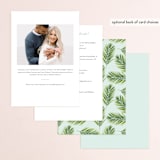 "Tropical Brunch" - Bridal Shower Invitations in Mint by Susan Moyal - Back of Card Options