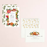 "Tropical Brunch" - Bridal Shower Invitations in Coral by Susan Moyal - Assembled