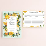 "Tropical Brunch" - Bridal Shower Invitations in Mint by Susan Moyal - Matching Enclosure Card