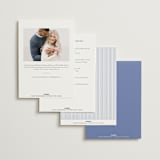 "Coastal Toile" - Bridal Shower Invitations in Periwinkle by Jenna Holcomb - Back of Card Options