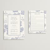 "Coastal Toile" - Bridal Shower Invitations in Periwinkle by Jenna Holcomb - Matching Enclosure Card